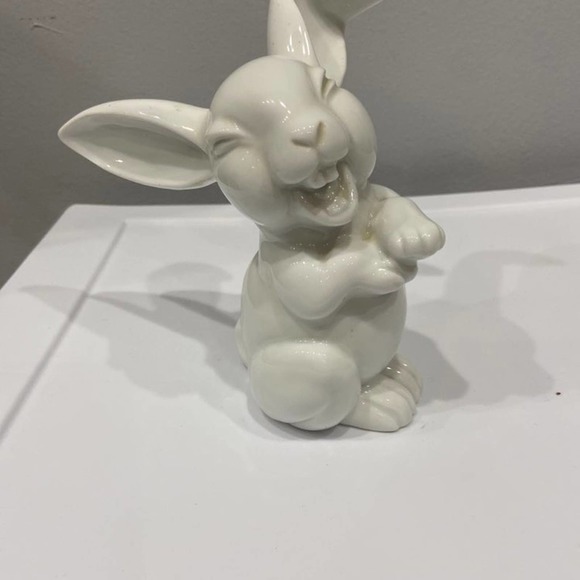Rosenthal Selb Large Laughing White Porcelain Rabbit - Picture 2 of 6